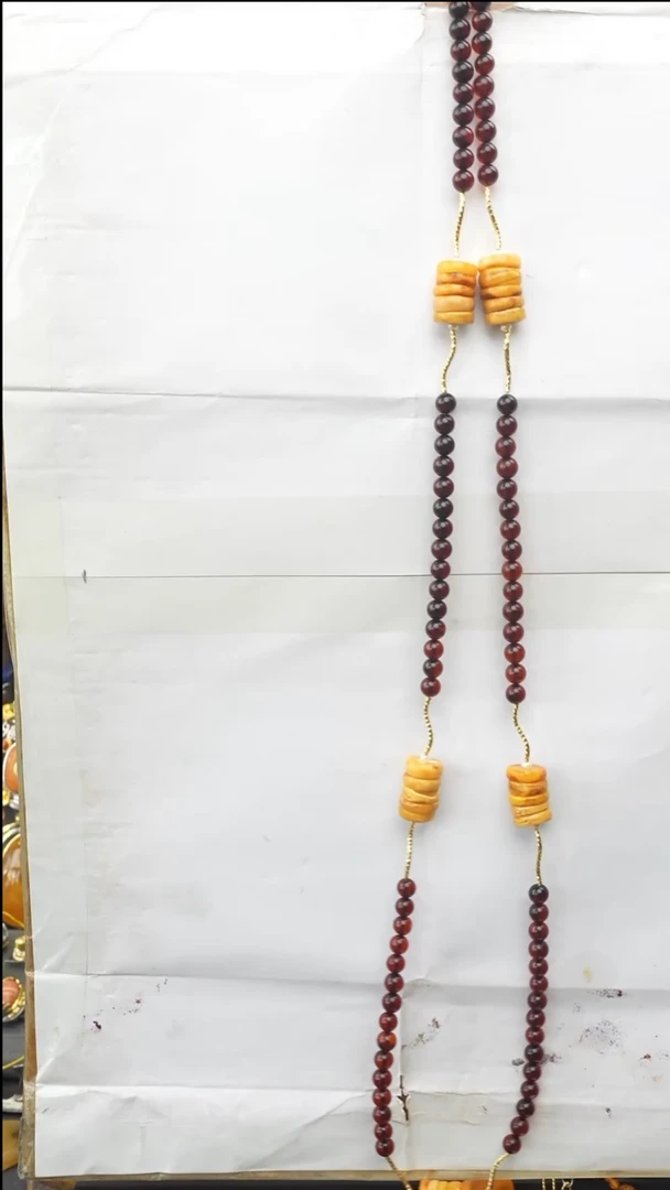 琥珀颈饰未镶嵌多样性发一