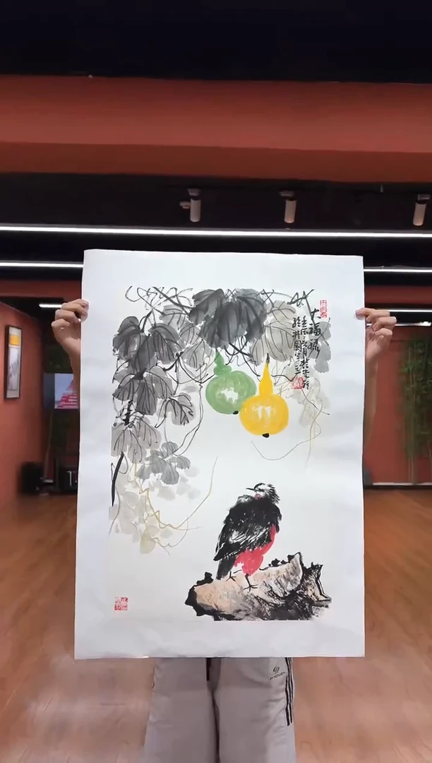 国画孙桂国老师作品，带合影证书4-11