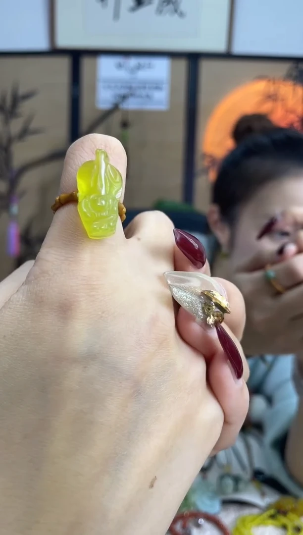 【闪购商品】岫玉戒指未镶嵌多样性发货其中发一