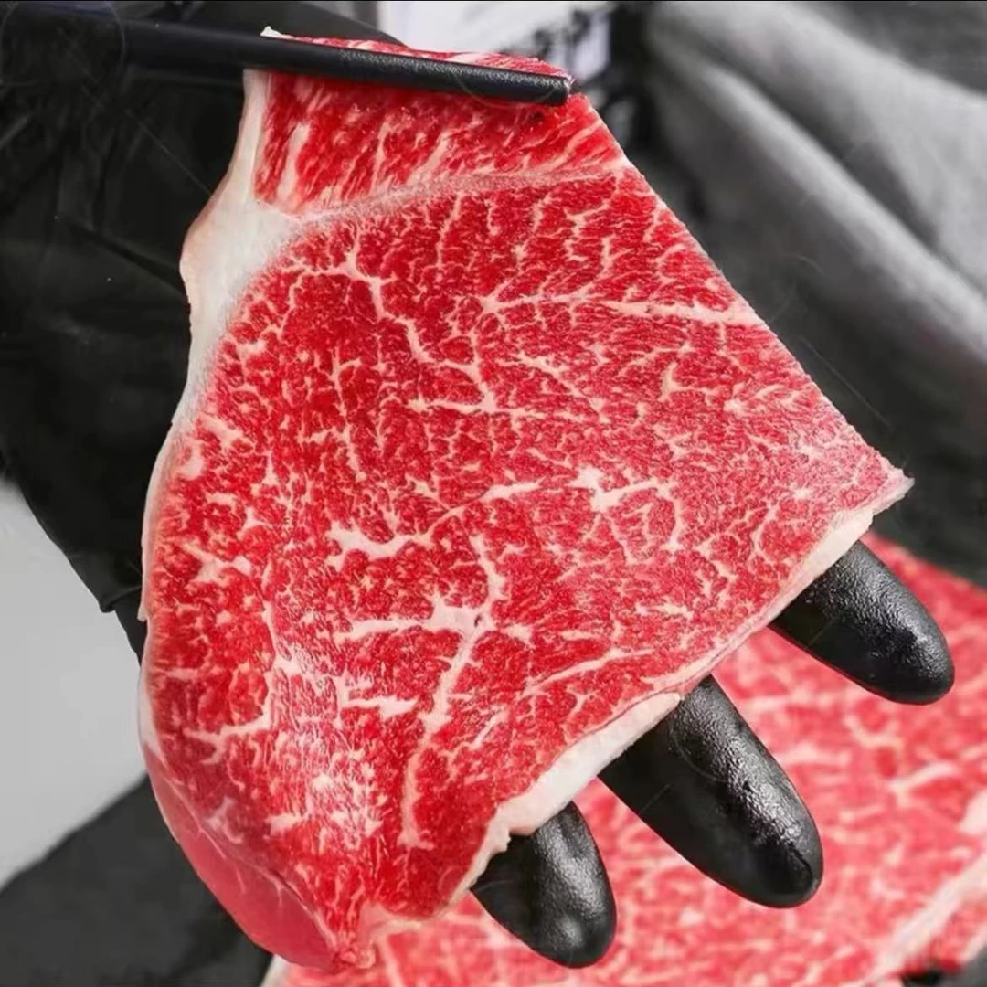 和牛M7雪花牛肉片原切200g/盒煎烤涮牛肉片