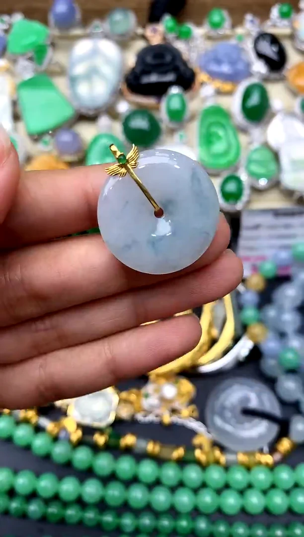 【闪购商品】翡翠颈饰18K金镶嵌40-中国好珍宝