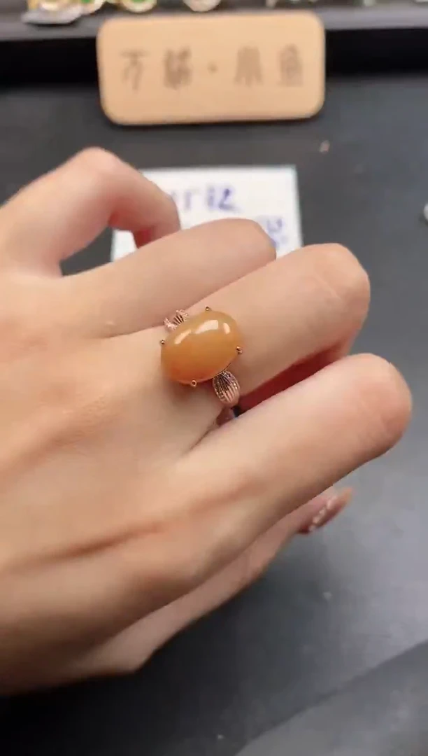 银S925镶嵌戒指翡翠51151
