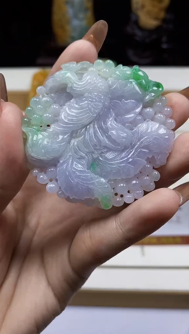 颈饰未镶嵌翡翠翡翠A货