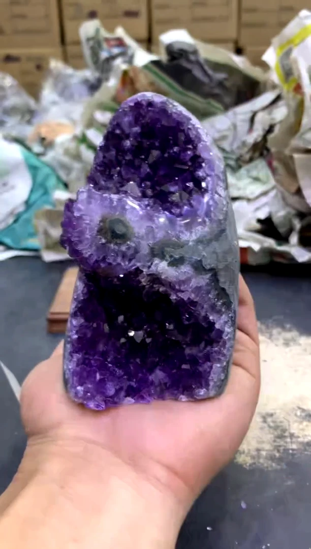 【闪购商品】水晶摆件未镶嵌天然紫水晶摆件109