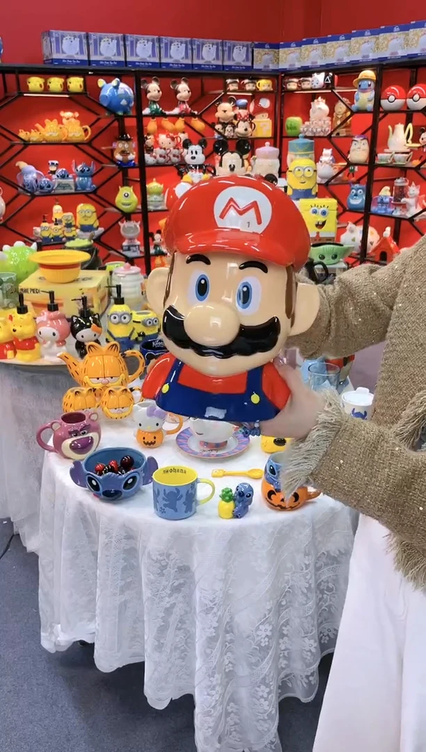 【闪购商品】.@@马里奥饼干罐陶瓷