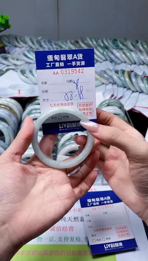 未镶嵌手镯翡翠天然翡翠A货9542