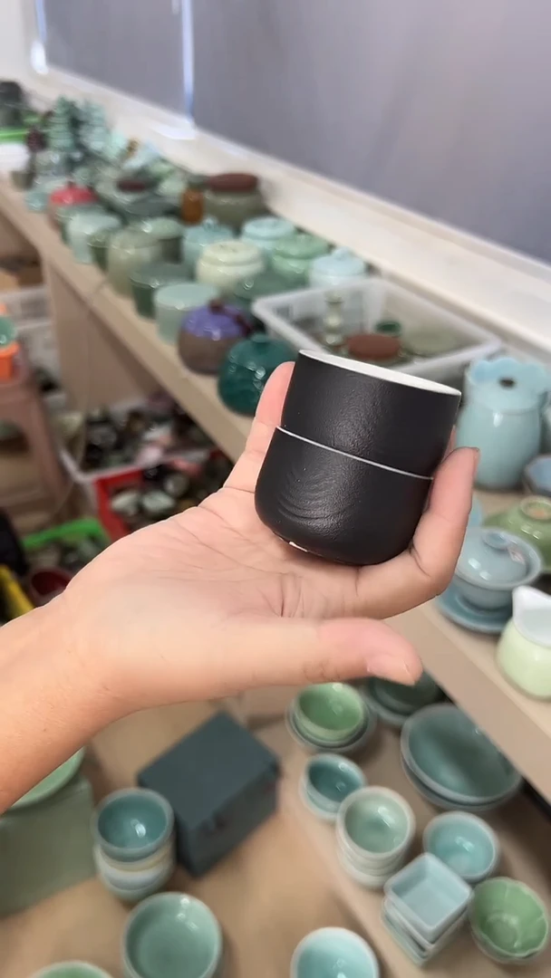 龙泉云间青瓷小米茶器