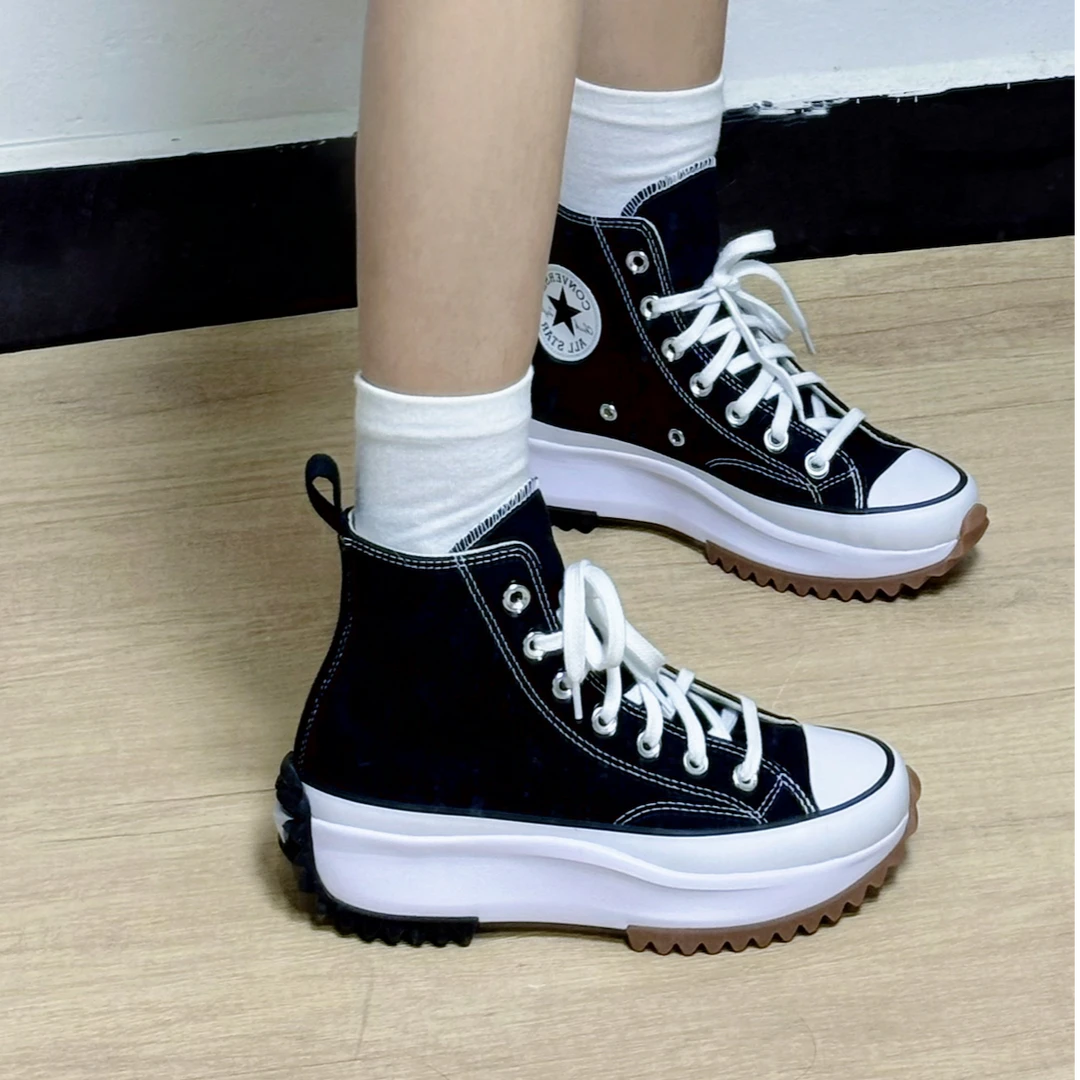 Converse/匡威【流星厚底鞋】Run Star Hike男女高帮休闲鞋166800C