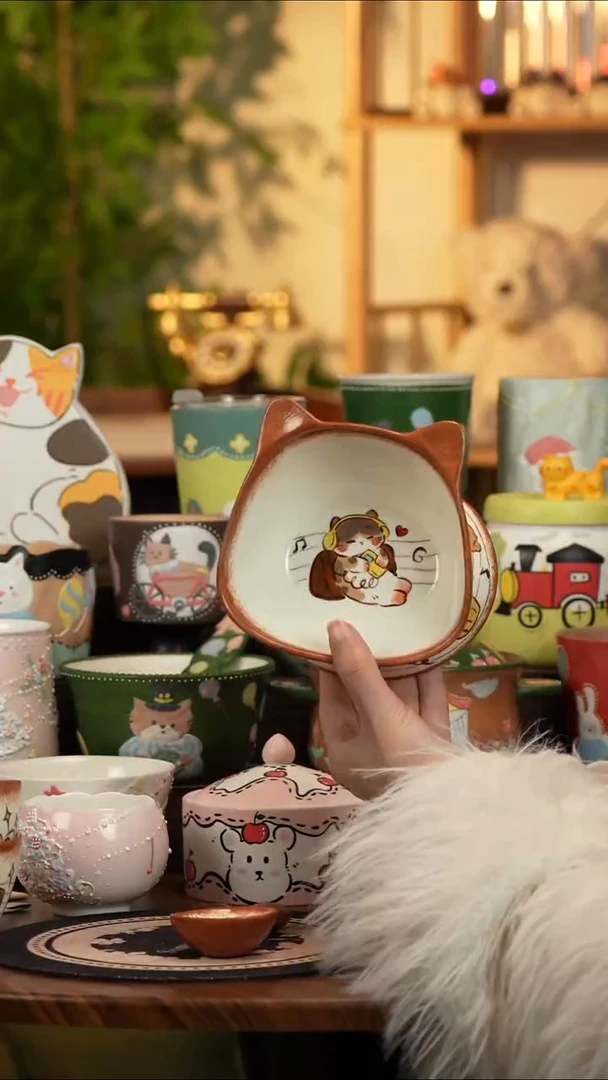 瓷片瓷B782景德镇原创手工陶瓷