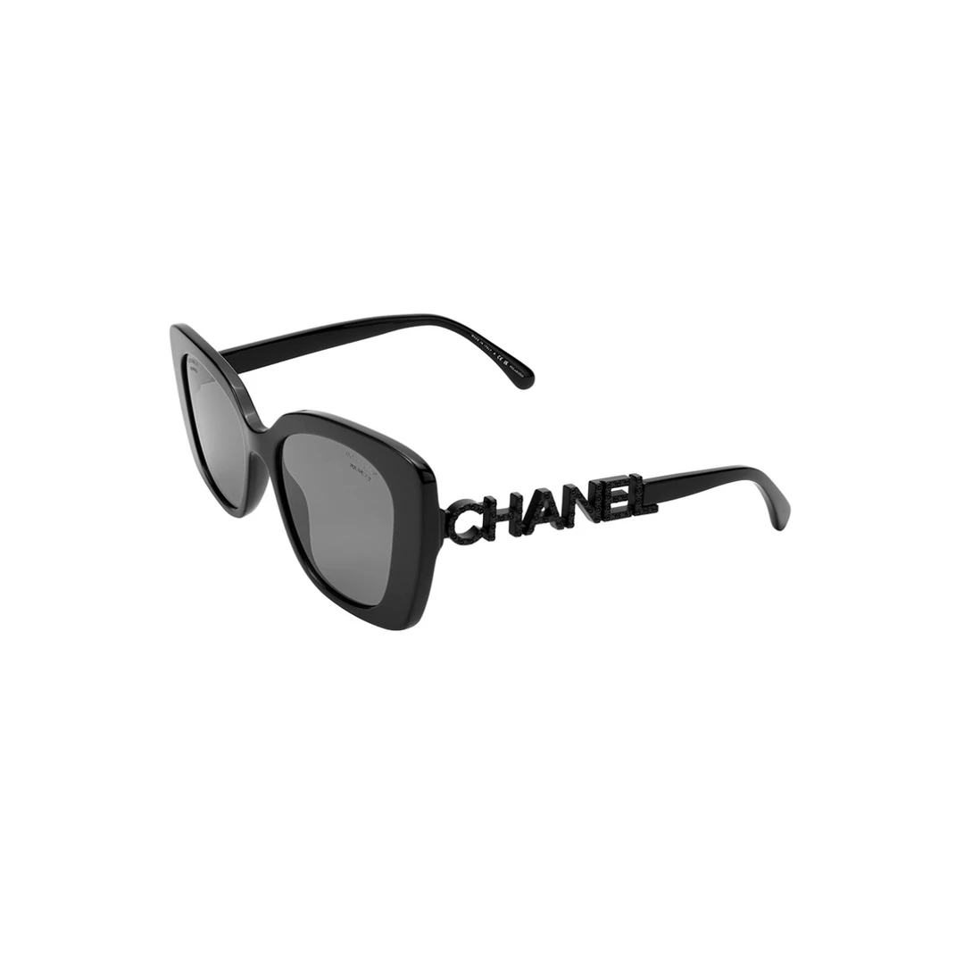 未使用 Chanel/香奈儿 方形太阳镜墨镜 女款 黑色CH5422B-C501/T8
