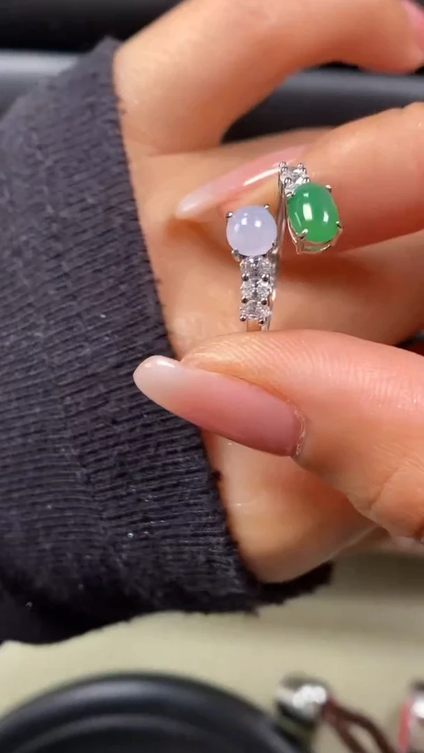 【闪购商品】翡翠戒指银S925镶嵌6693