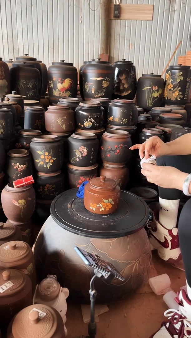 【闪购商品】壶瑕疵茶叶罐 100克古铜色 717