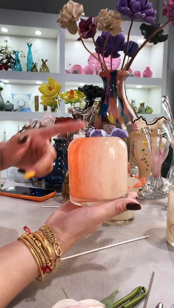 慕忆家手作琉璃花瓶