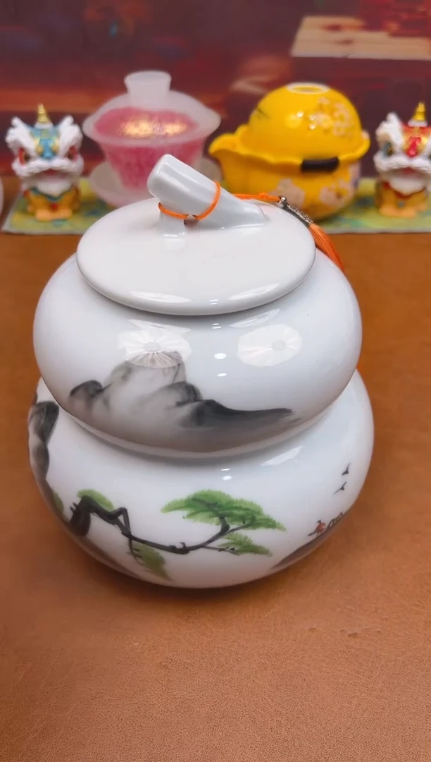 陶瓷茶具摆件旅行套组