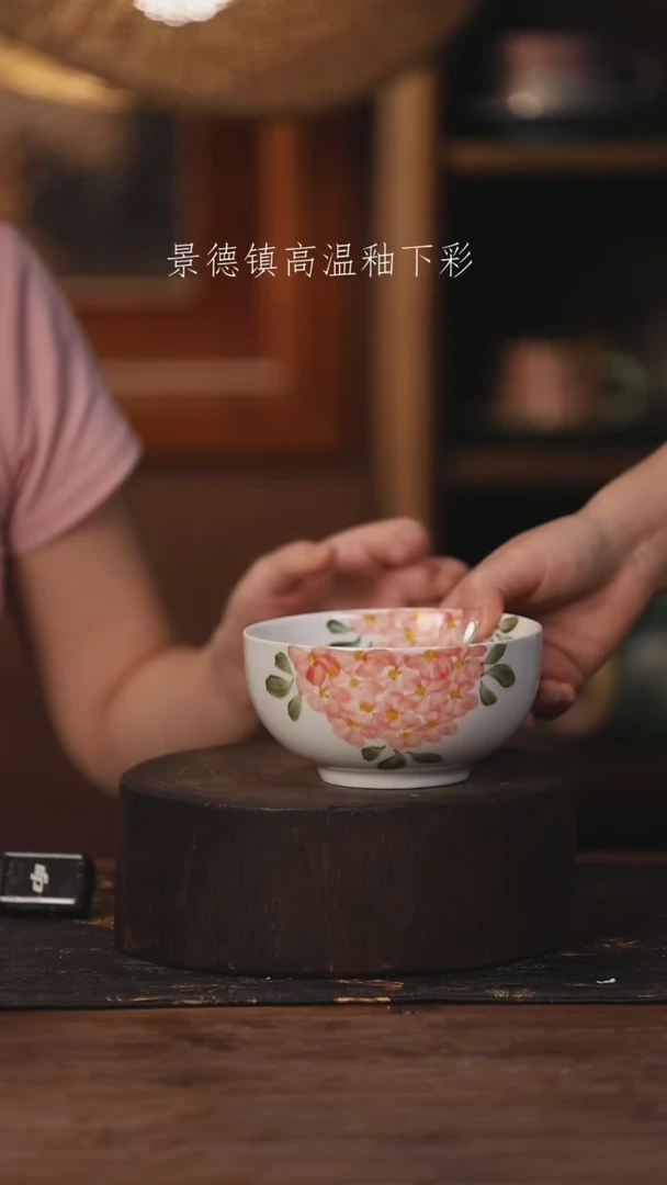 陶瓷景德镇高温釉下手绘陶瓷559