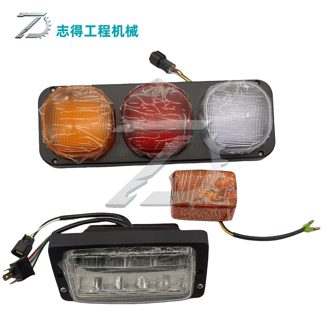 斗山轮挖DX150W/210W-9C轮胎挖掘机尾灯前大灯转向灯刹车灯边灯