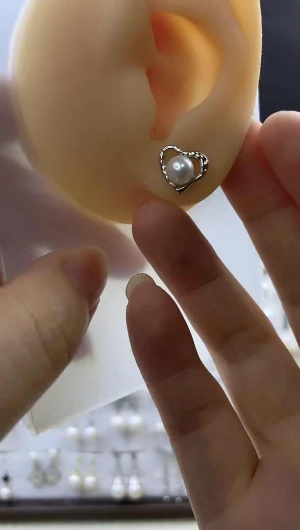 合金耳饰淡水珍珠18