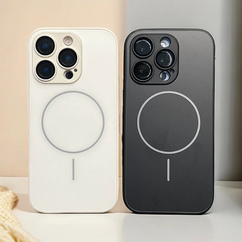 适用苹果pro全包15高级保护13防摔磁吸钛灰手机必备苹果16手机壳