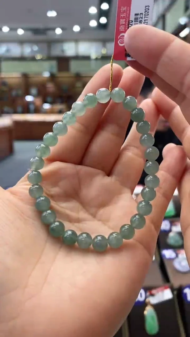 【闪购商品】翡翠手串未镶嵌6.7mm手串