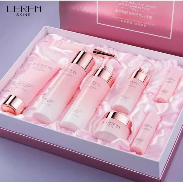法国兰冠护套装礼盒水乳提亮肤色补水抗皱紧致化妆品护肤品套装