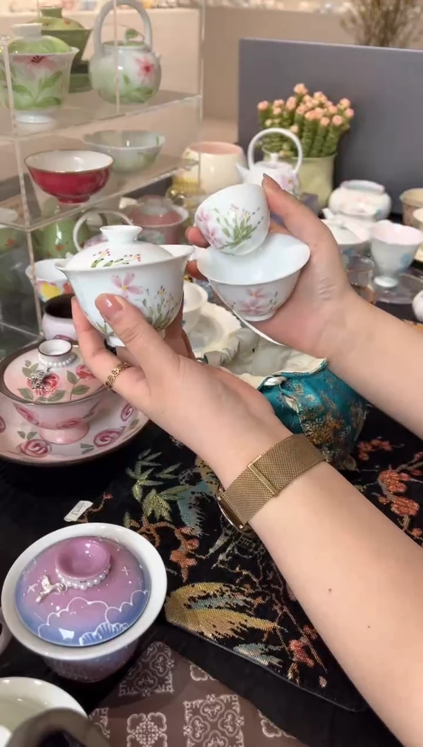 【闪购商品】盖碗+大小杯+收纳袋
