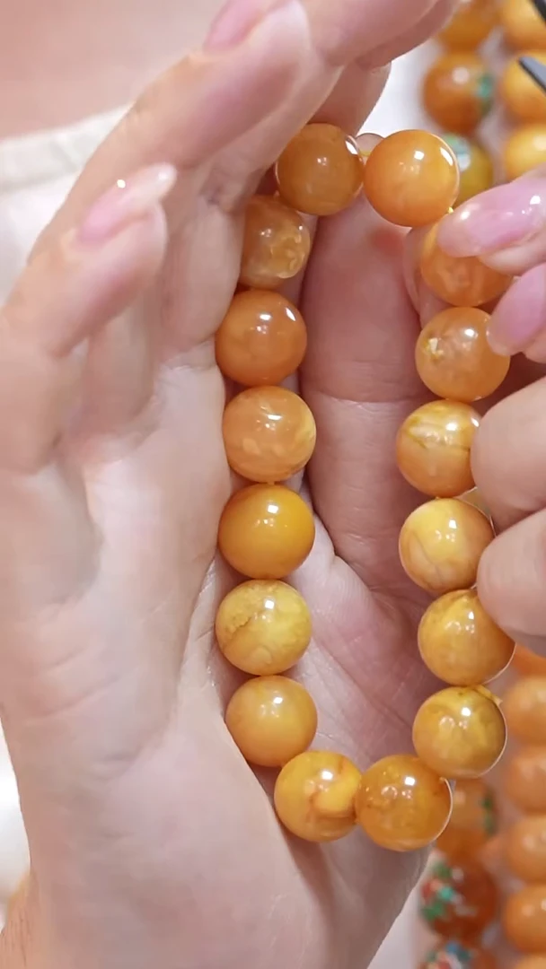 蜜蜡颈饰未镶嵌8361天然蜜蜡珠宝奇石云端妖孽全部保真
