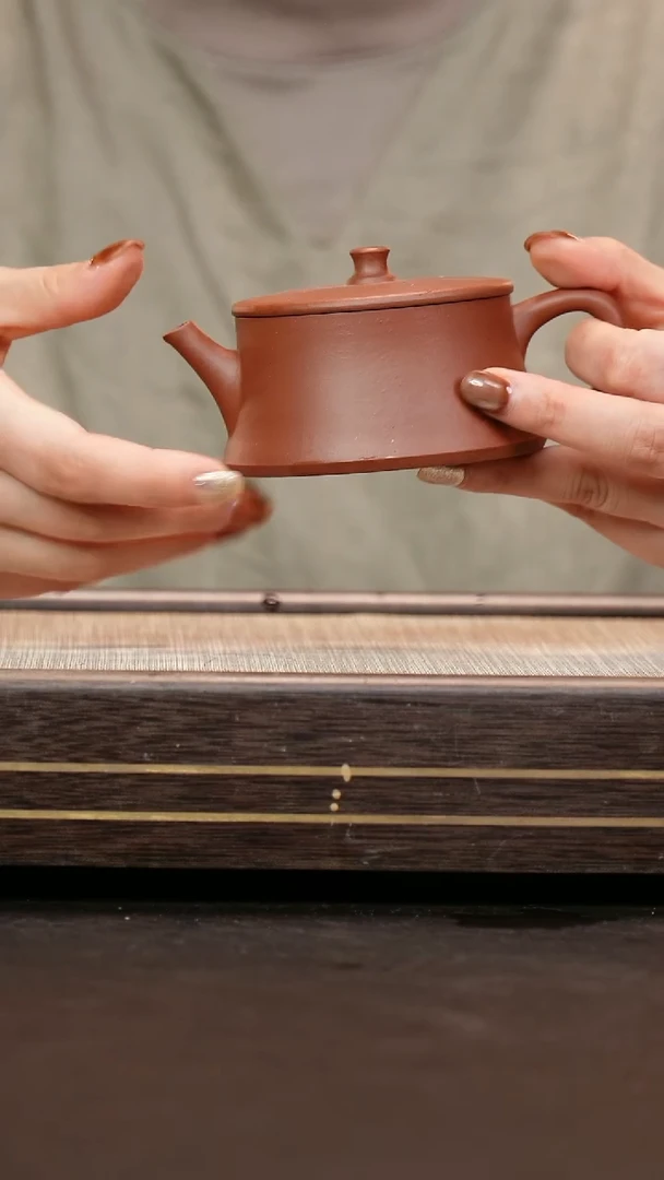 茶壶紫砂原矿紫泥   云柱壶