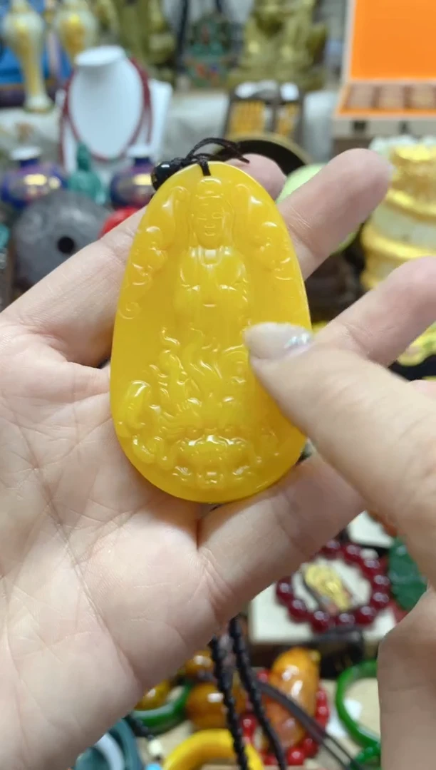 【闪购商品】和田玉（黄玉）颈饰未镶嵌主播推荐主播推荐
