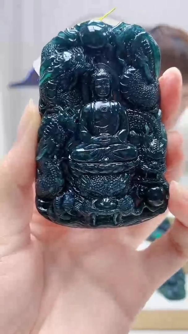未镶嵌定制翡翠4868zm-毛货挂件181