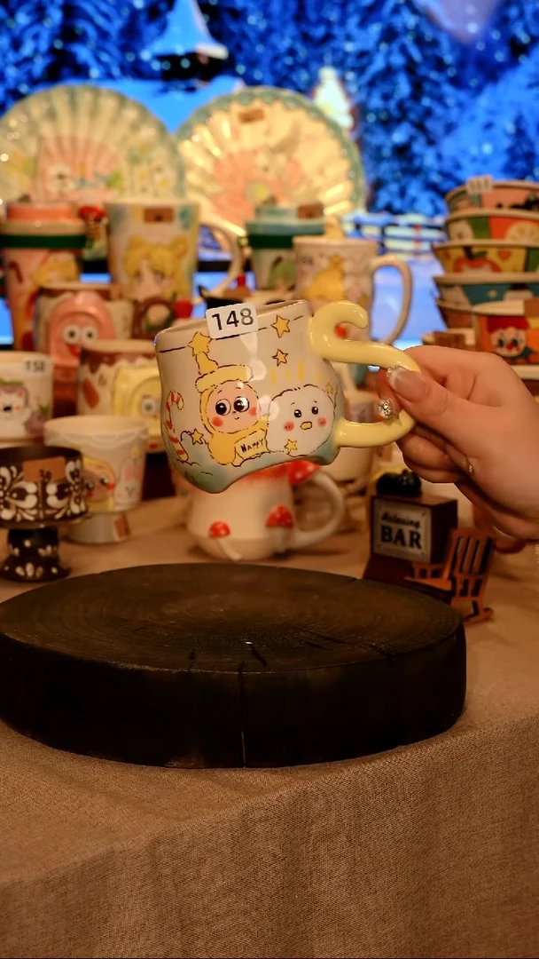 陶瓷148景德镇原创设计师高温陶瓷手工手绘