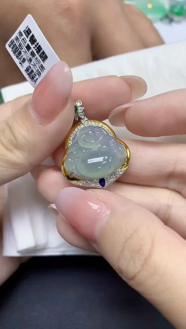 颈饰未镶嵌翡翠天然缅甸翡翠A货多样性发一件