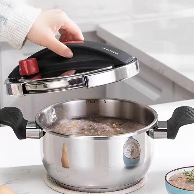 LINKFAIR/凌丰304不锈钢高压锅防爆迷你20cm小型压力锅3L