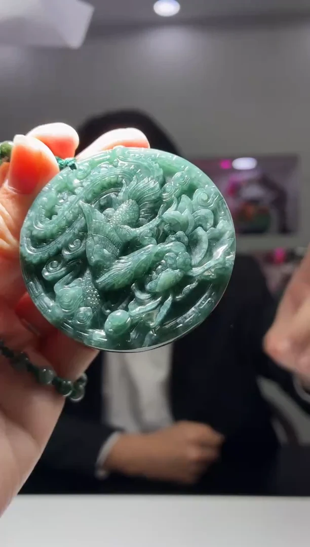 颈饰未镶嵌翡翠天然翡翠-05