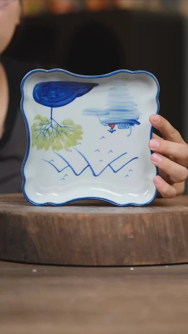 瓷片景德镇高温釉下彩（食品级）