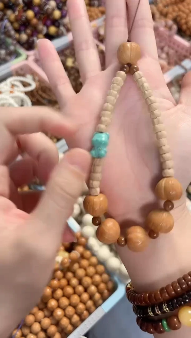 菩提根/象牙果手串百香籽搭配猴头屁桃手持