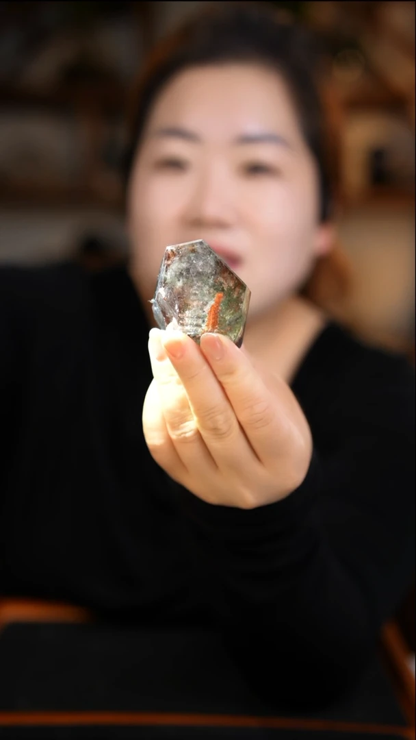 未镶嵌珠宝半成品水晶幽灵随形D551