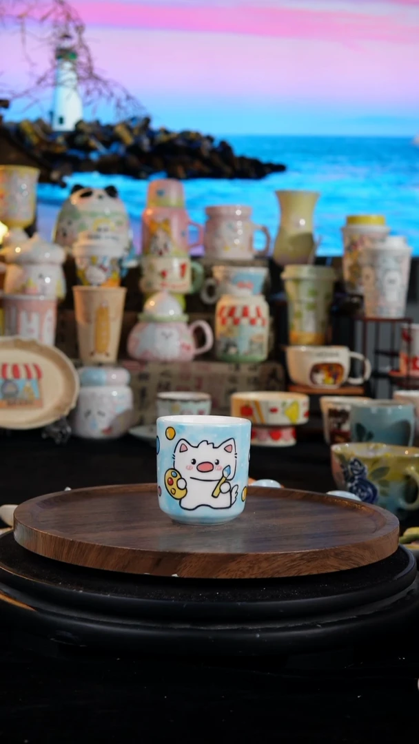 陶瓷便携款手工手绘景德镇陶瓷