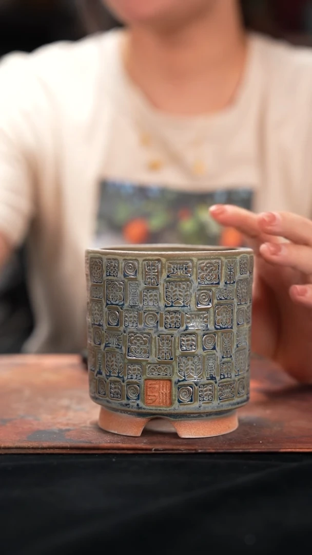 8-17-033花盆口径7.5瑕