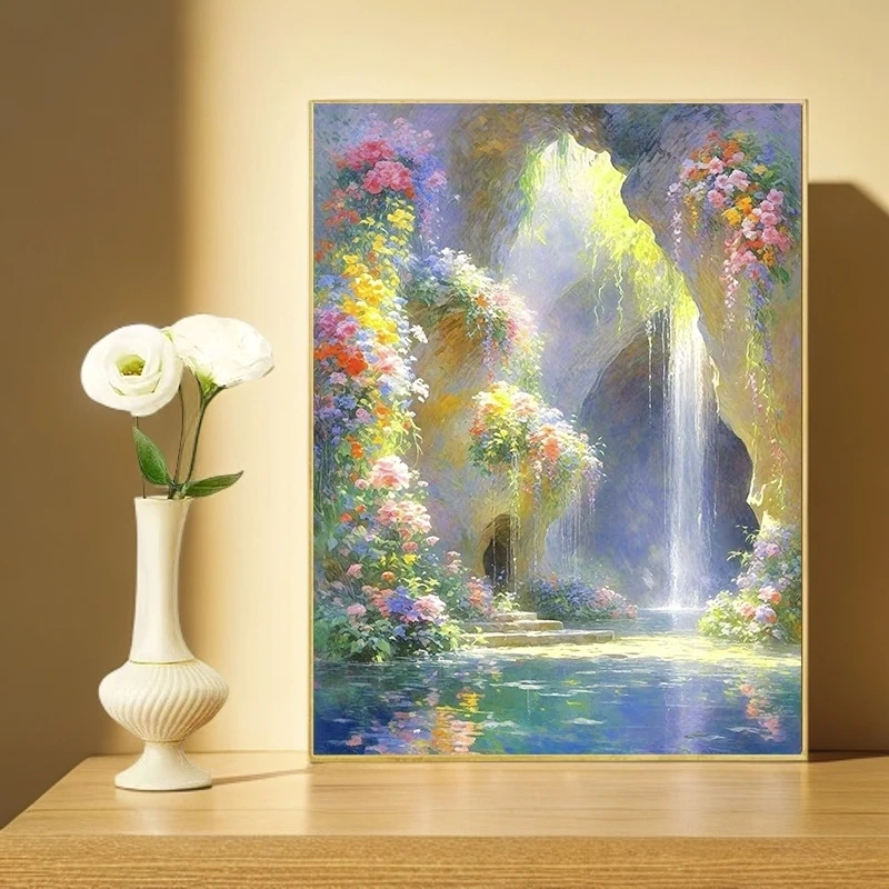 DMC十字绣-莫奈玄关2025新款治愈风景爆款diy十字绣纯阳之体