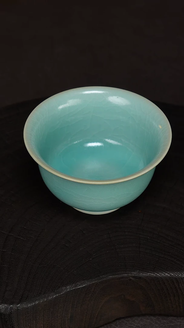 杯子瓷卷足压手杯-精品