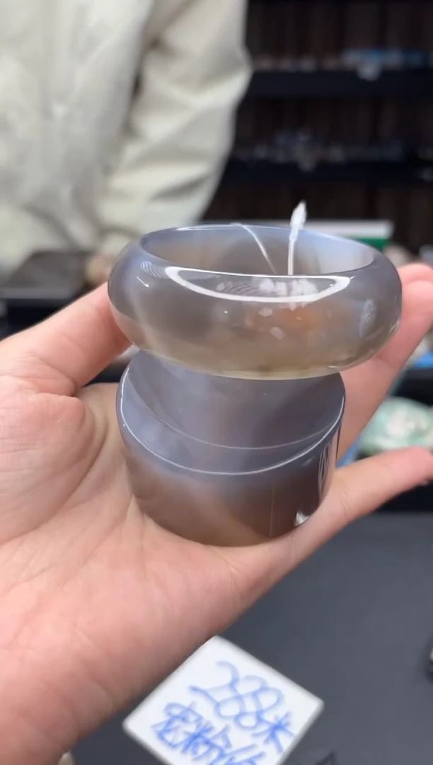 【闪购商品】石英质玉手镯未镶嵌419（54圈赠送镯心）