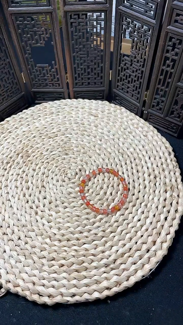 未镶嵌手串南红玛瑙冰飘多宝老型手串5+mm