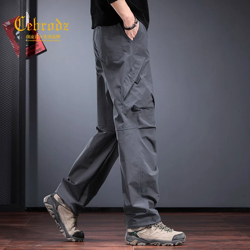 法国Cebrodz工装裤男款2025新款宽松直筒美式潮牌秋季阔腿休闲裤