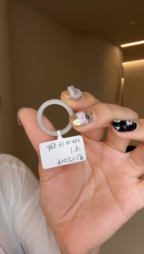 【闪购商品】和田玉戒指未镶嵌16码俄白多样性发其一