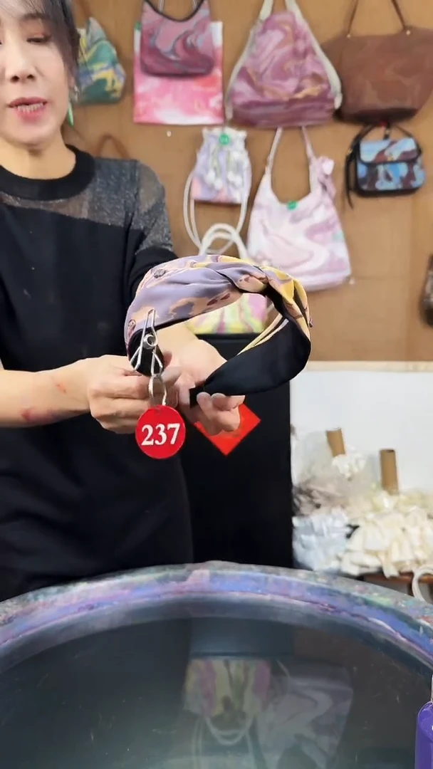 海*丝绸237#现场高定发箍/默认微瑕【不退不换】