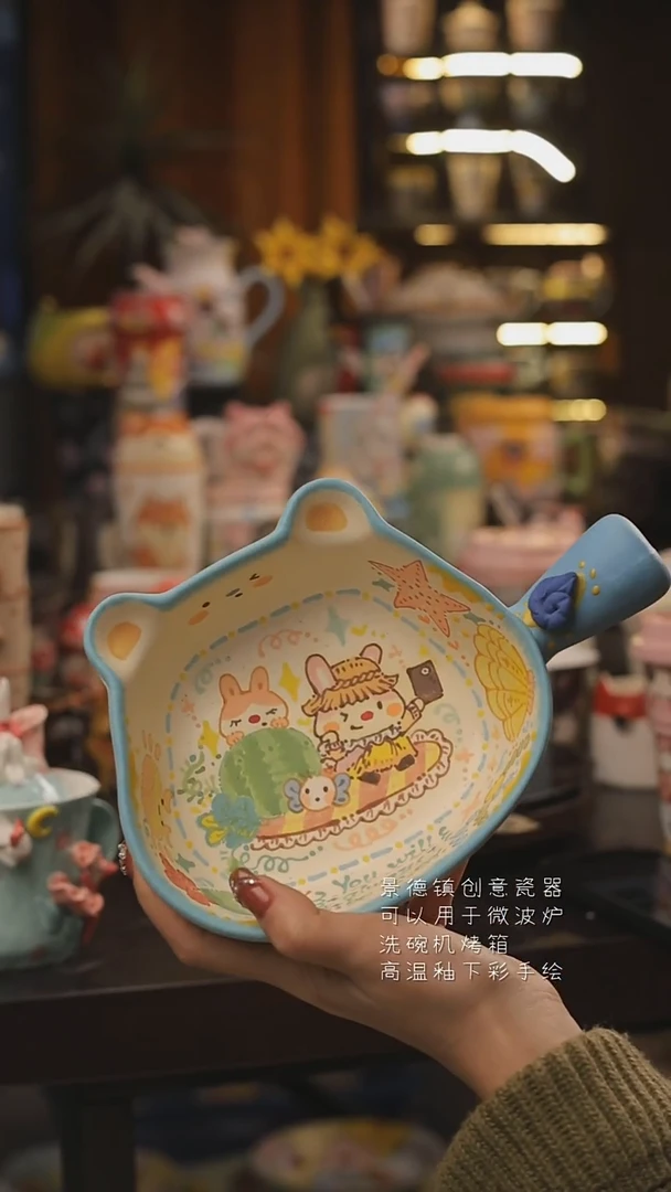 景德镇釉下彩绘设计师款式陶瓷