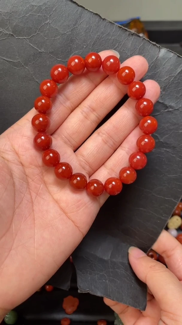 未镶嵌1南红玛瑙手串