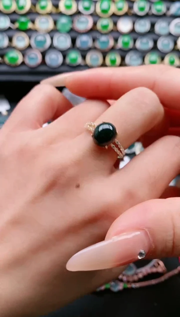 【闪购商品】翡翠戒指银S925镶嵌11111111