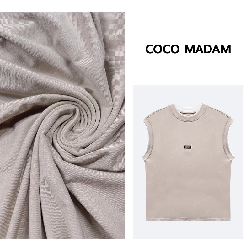 ANNI · Ani-A819 纯棉百搭夏季潮牌简约圆无袖坎肩T恤