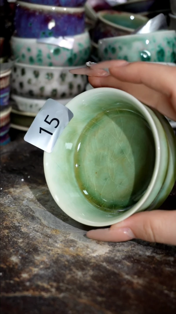 摆件精品窑变钧瓷茶器